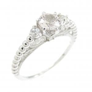 K18WG サファイヤ リング 0.40CT
