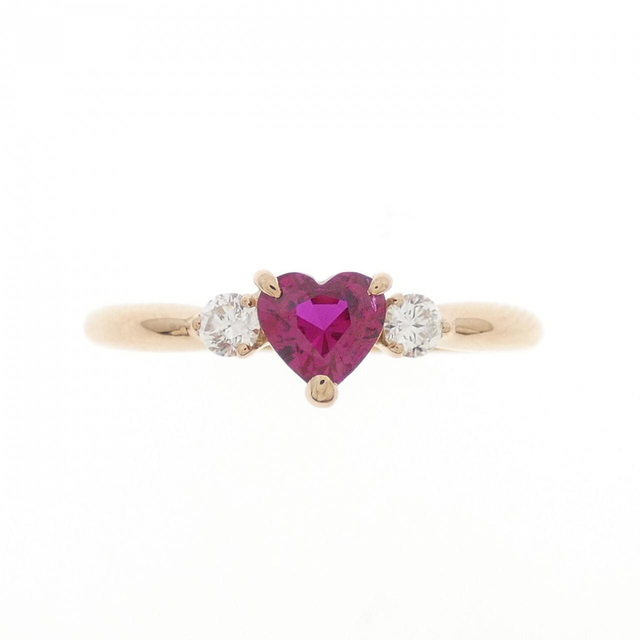 K18PG ルビー リング 0.39CT