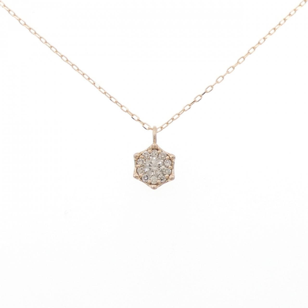 K18PG ダイヤモンド ネックレス 0.31CT
