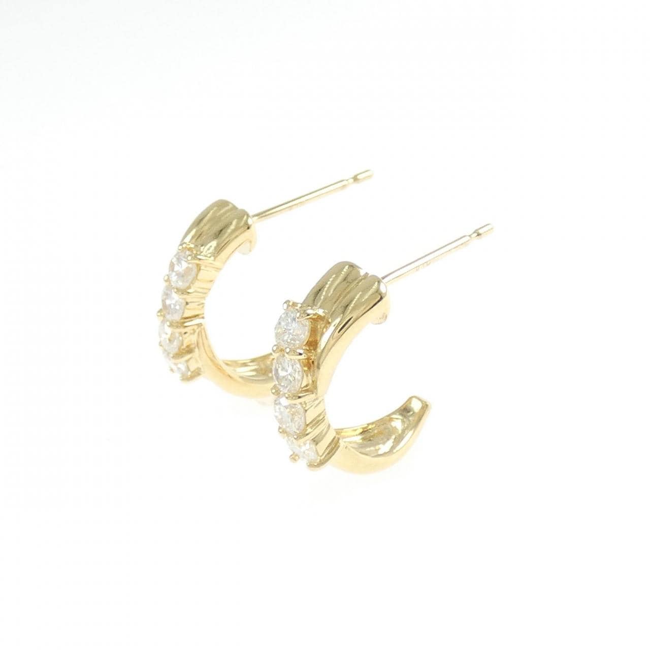 K18YG ダイヤモンド ピアス