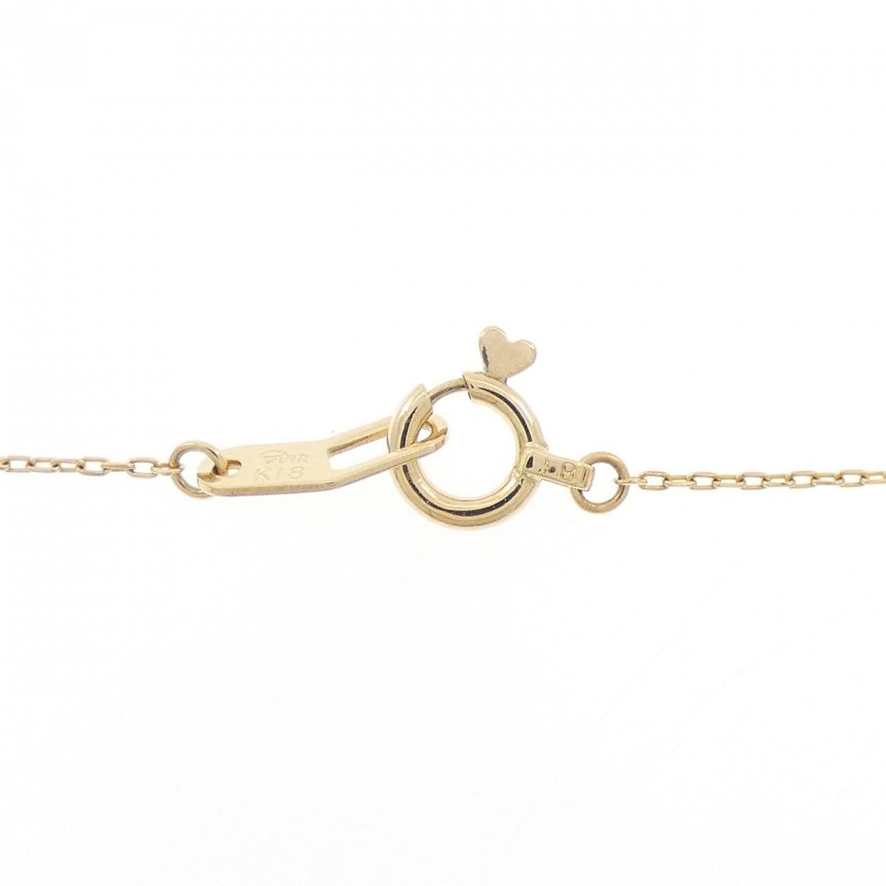 スタージュエリー ムーンセッティング ネックレス 0.04CT