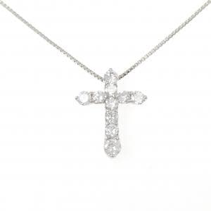 PT900/PT850 クロス ダイヤモンド ネックレス 1.53CT