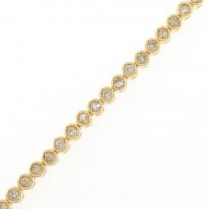 K18YG ダイヤモンド ブレスレット 2.05CT