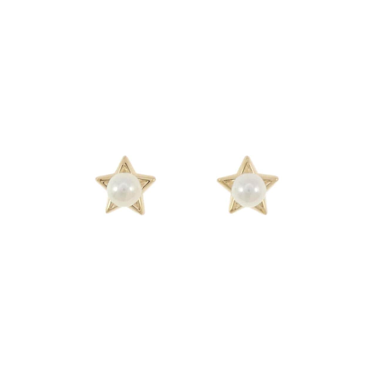 K18YG スター アコヤパール ピアス 4.2mm