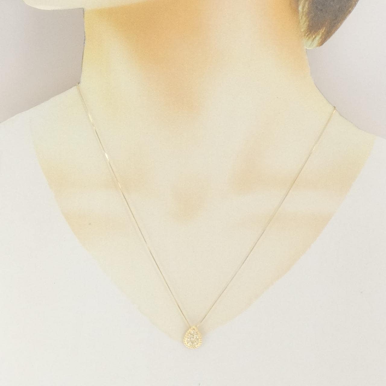 K18YG ダイヤモンド ネックレス 0.28CT