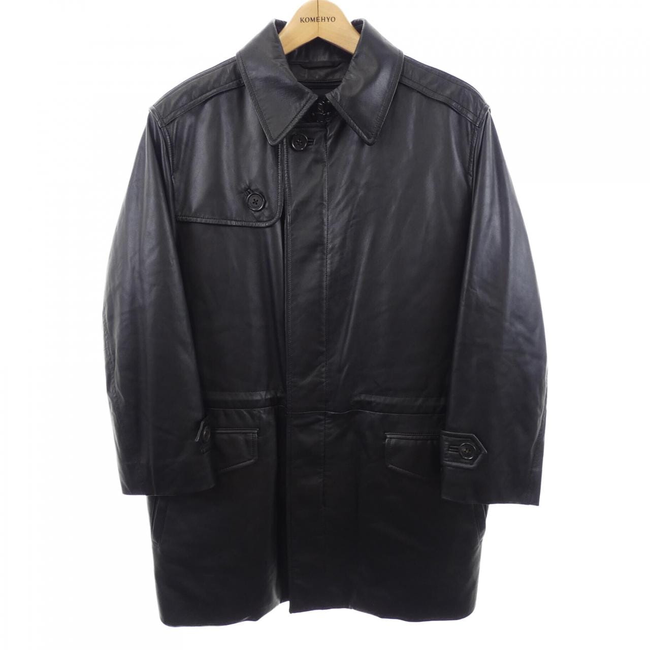 バーバリーロンドン BURBERRY LONDON レザーコート