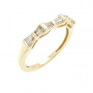 K18YG リボン ダイヤモンド リング 0.30CT