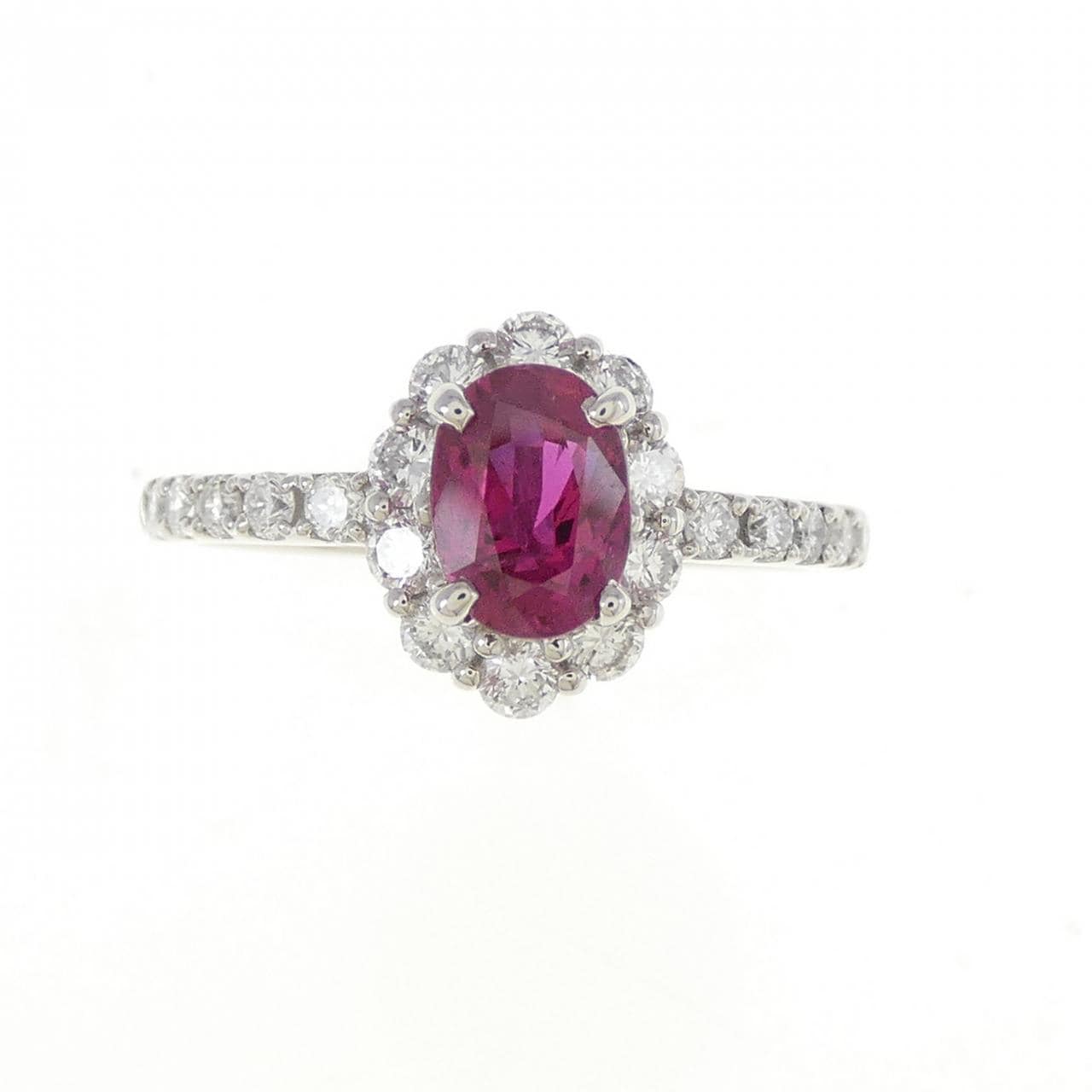 PT900 ルビー リング 0.995CT
