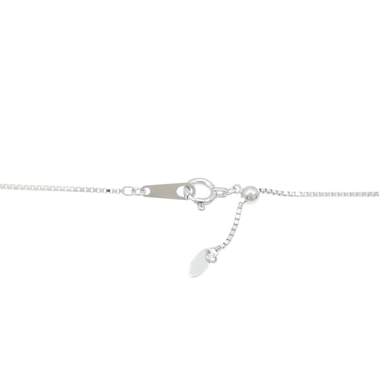 K18WG フラワー ダイヤモンド ネックレス 1.30CT