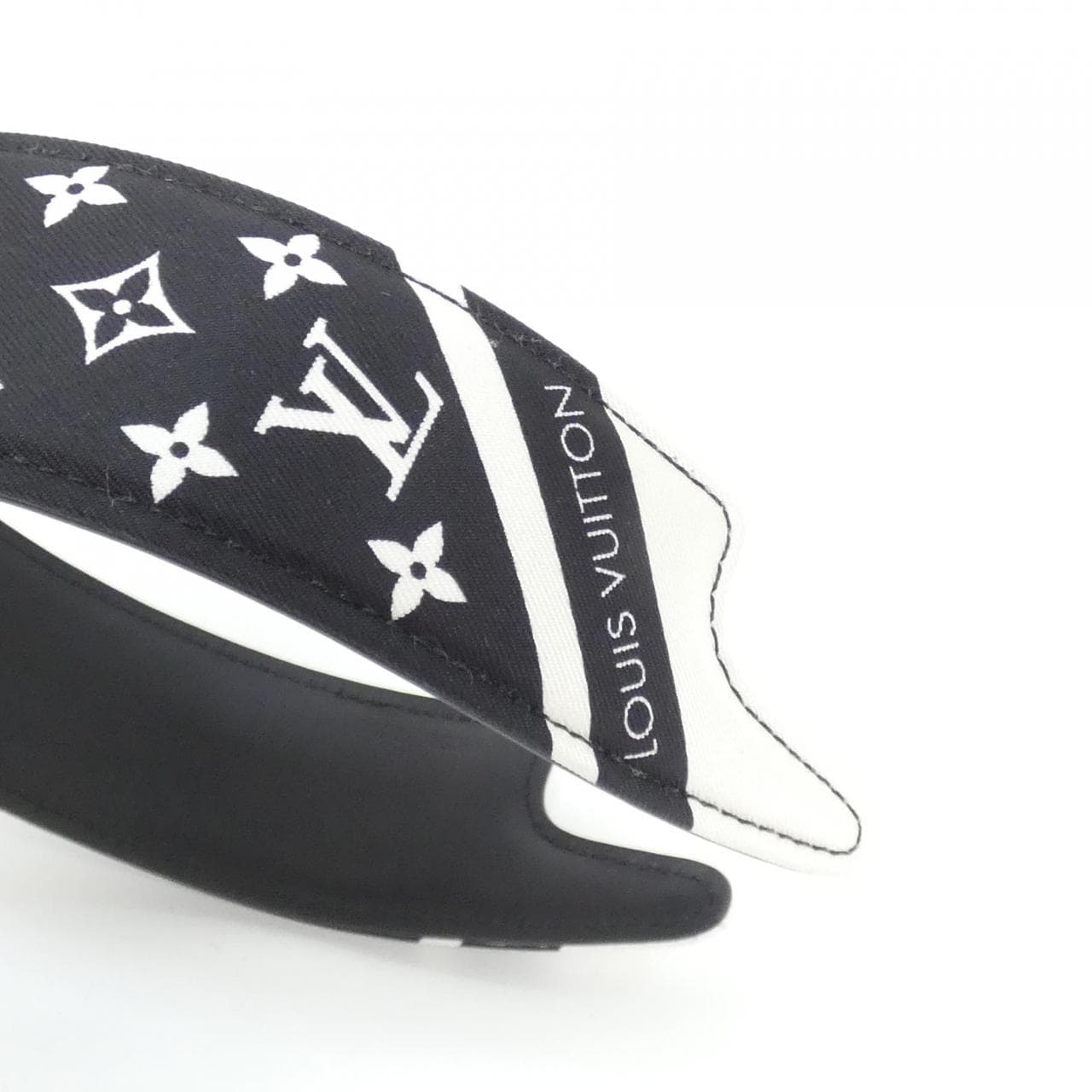 ルイヴィトン ヘッドバンド LV アウトライン シルク M97813 カチューシャ