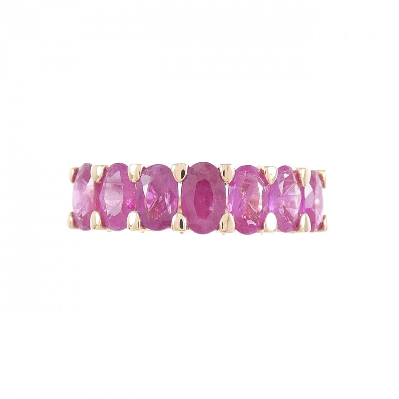 K18PG ルビー リング 2.00CT