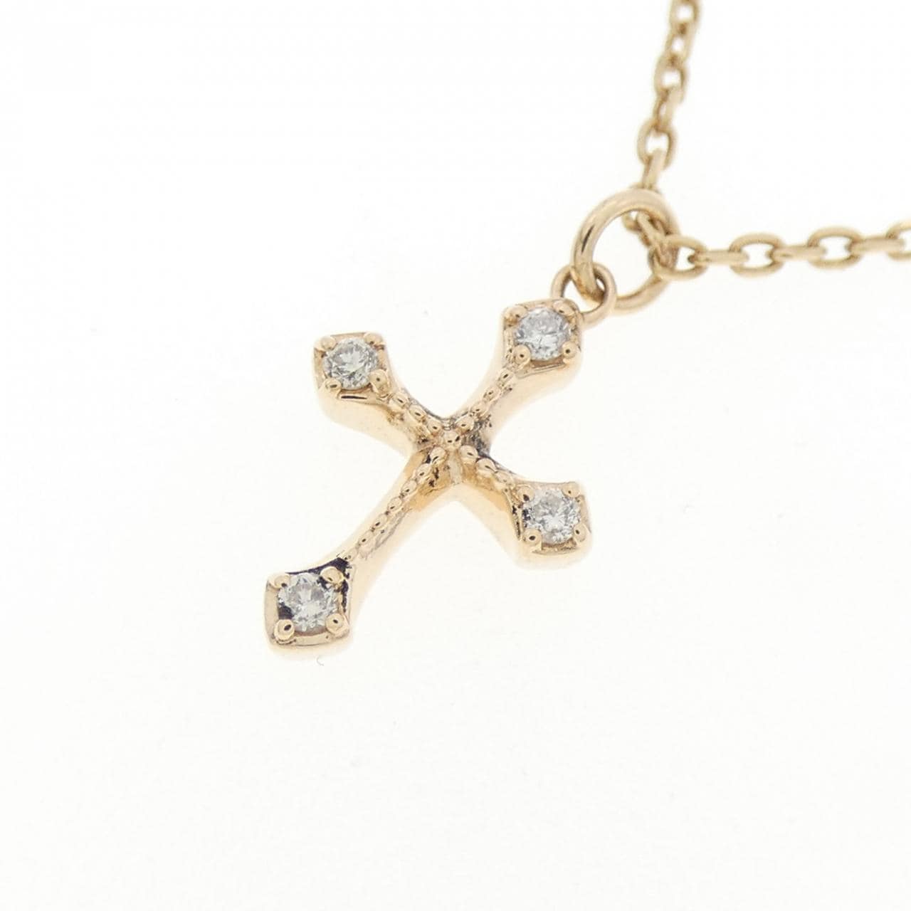 アガット ダイヤモンド ネックレス 0.02CT