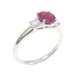 PT900 ルビー リング 1.025CT ビルマ産