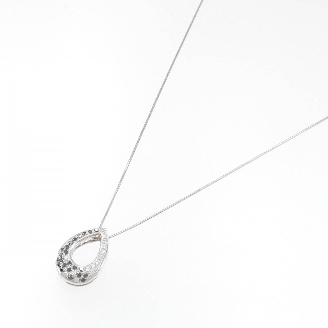 K18WG ダイヤモンド ネックレス 0.23CT