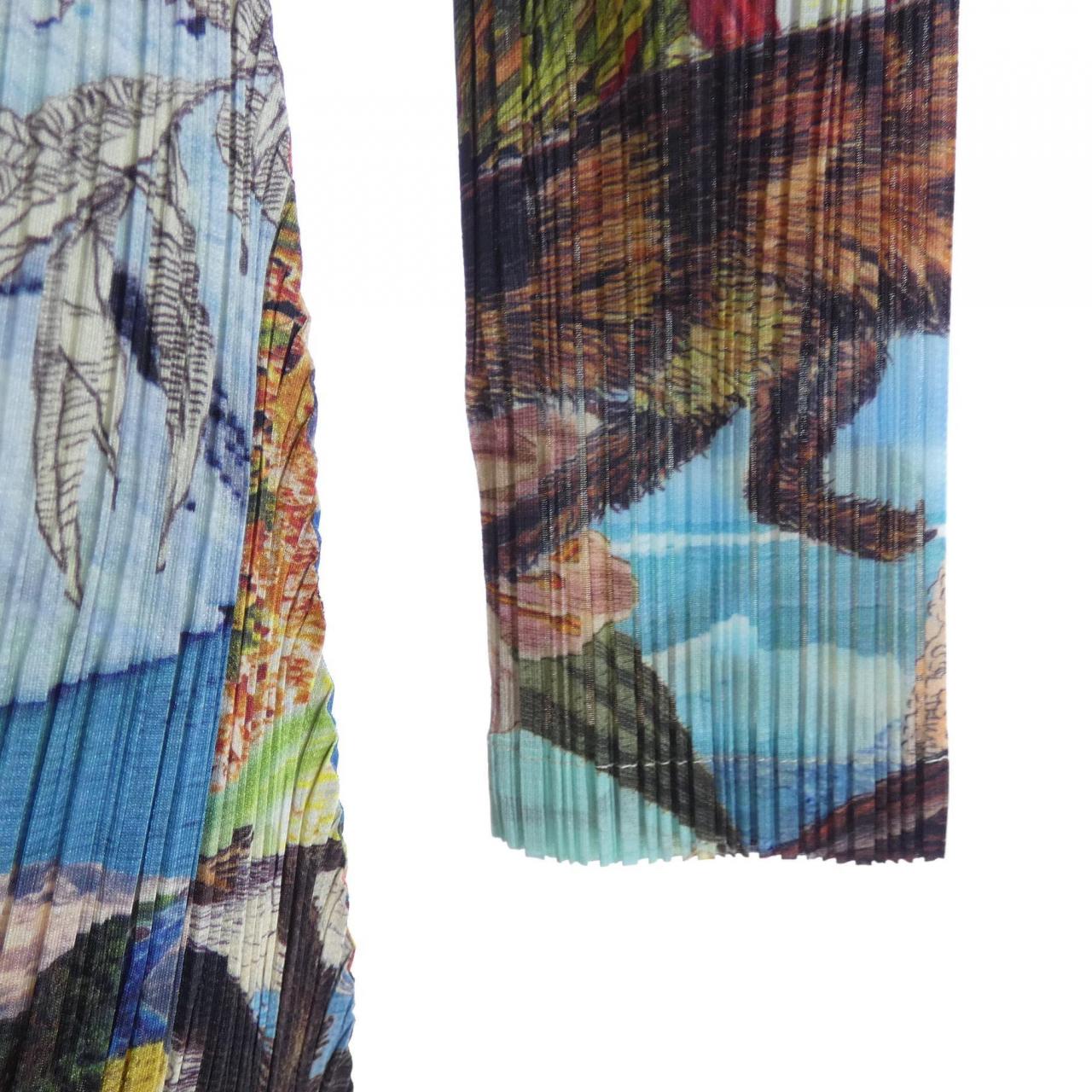 プリーツプリーズ PLEATS PLEASE 2023 AURORA JUNGLE PP33JT721 7578118 ワンピース