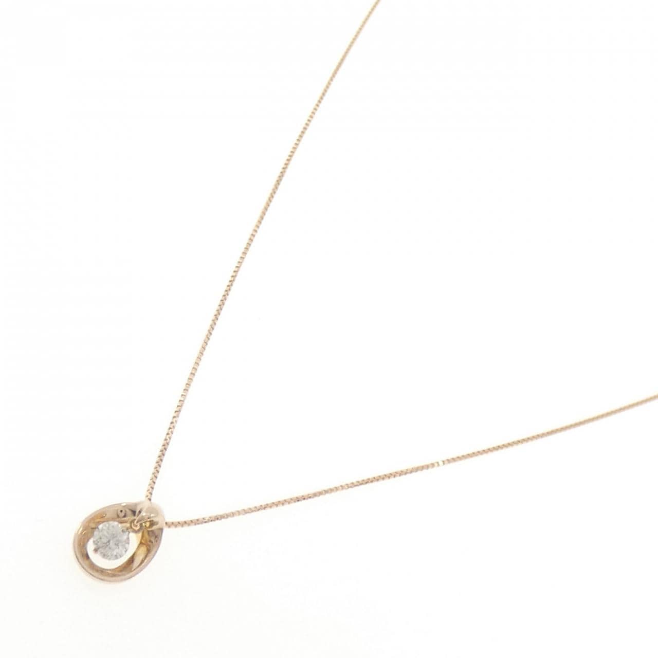 K18PG ダイヤモンド ネックレス 0.15CT