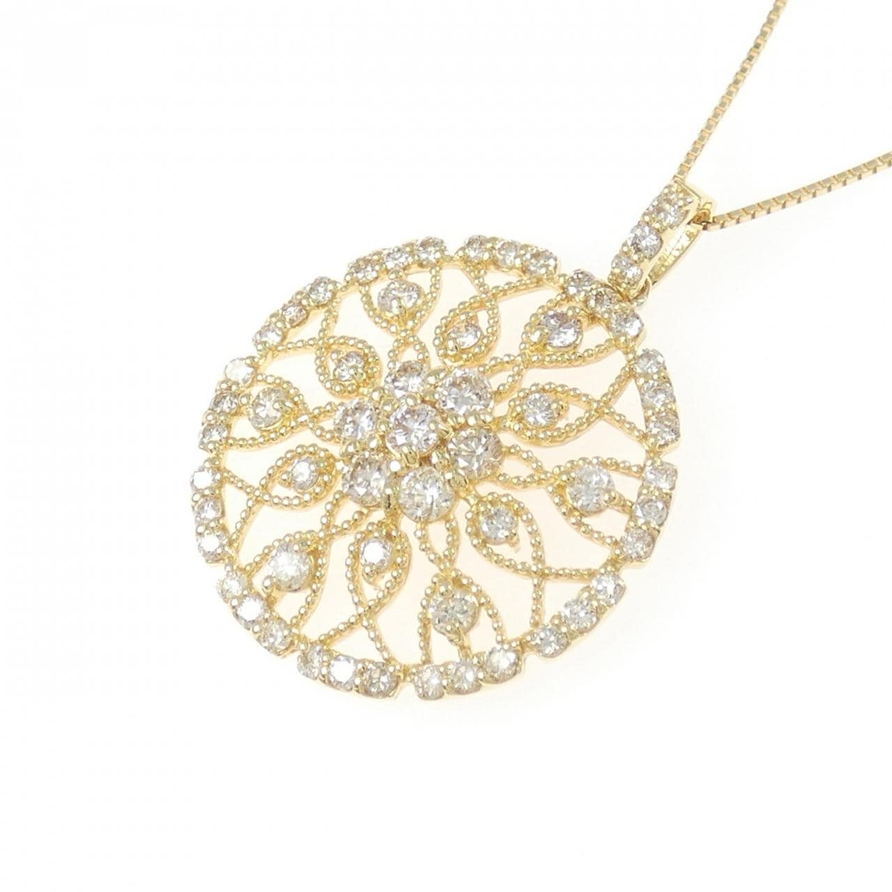 K18YG ダイヤモンド ネックレス 1.00CT
