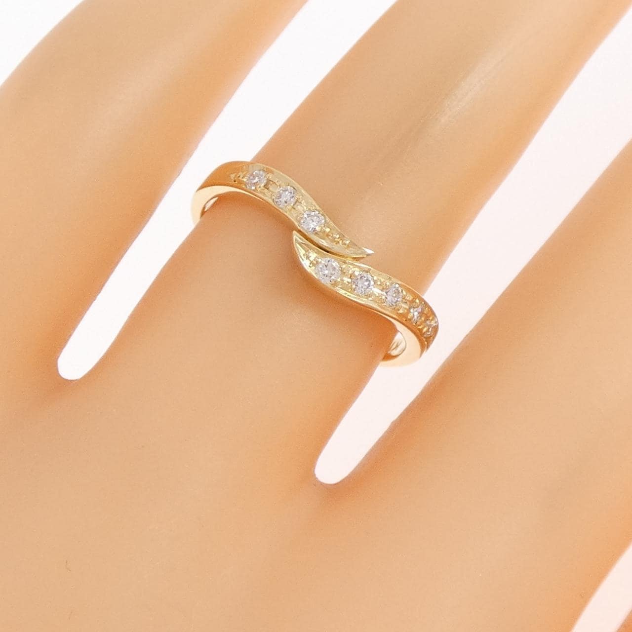 K18YG ダイヤモンド リング 0.11CT