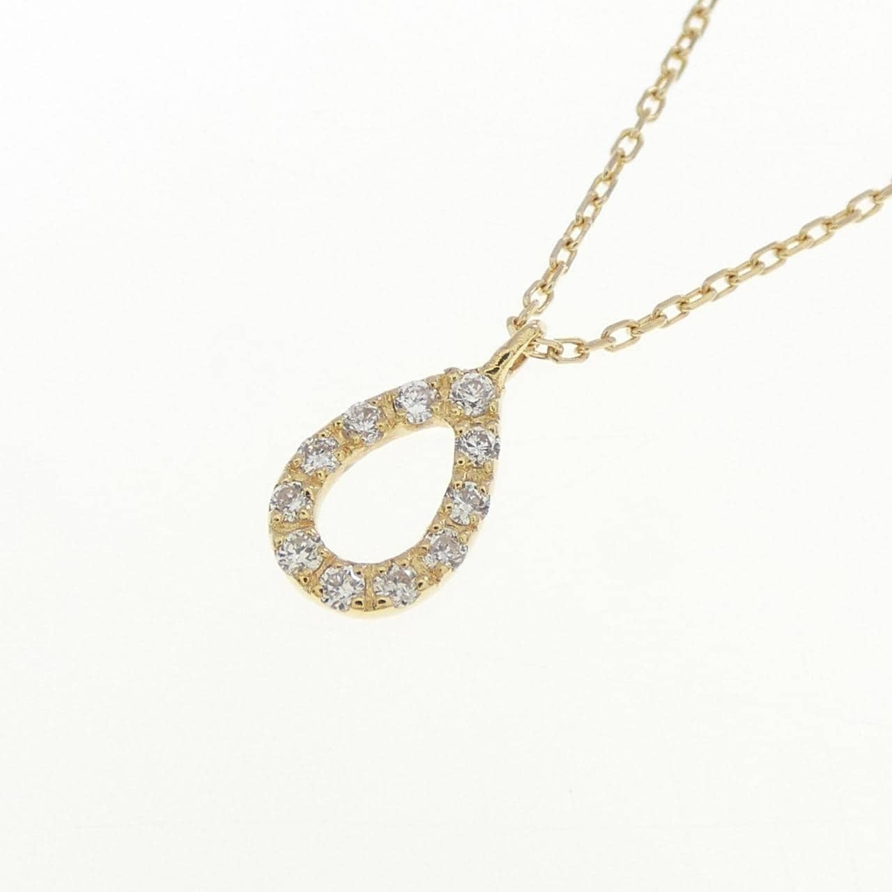 K18YG ダイヤモンド ネックレス 0.044CT