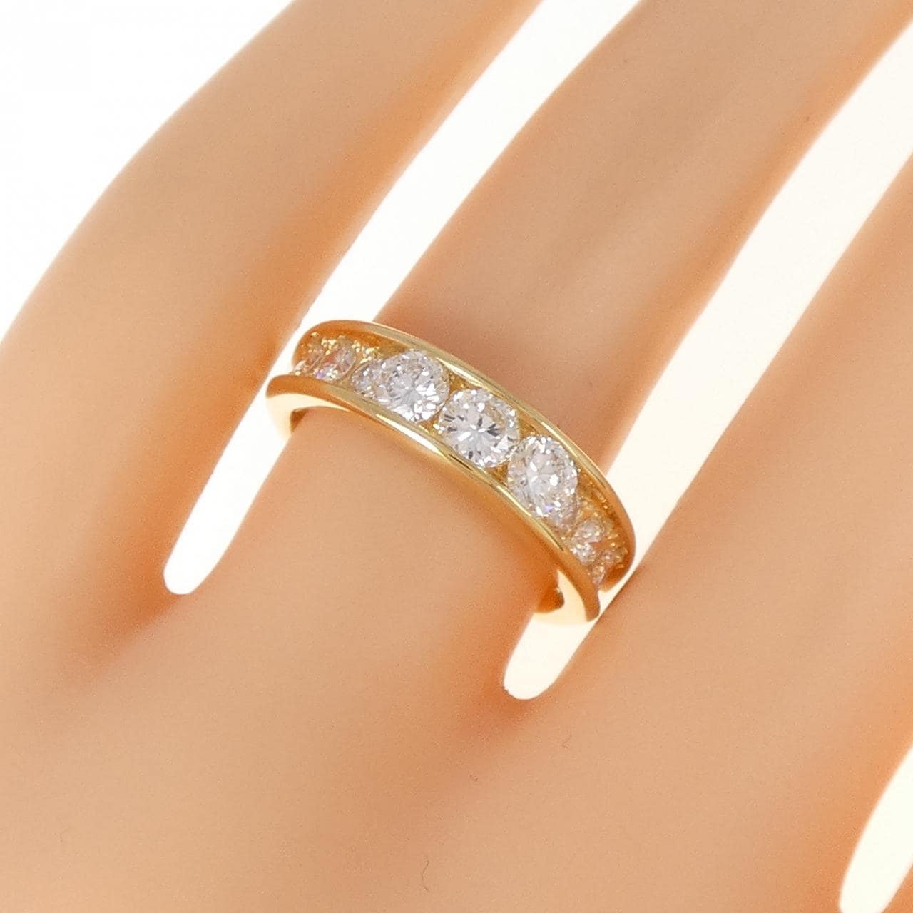 K18YG ダイヤモンド リング 0.67CT