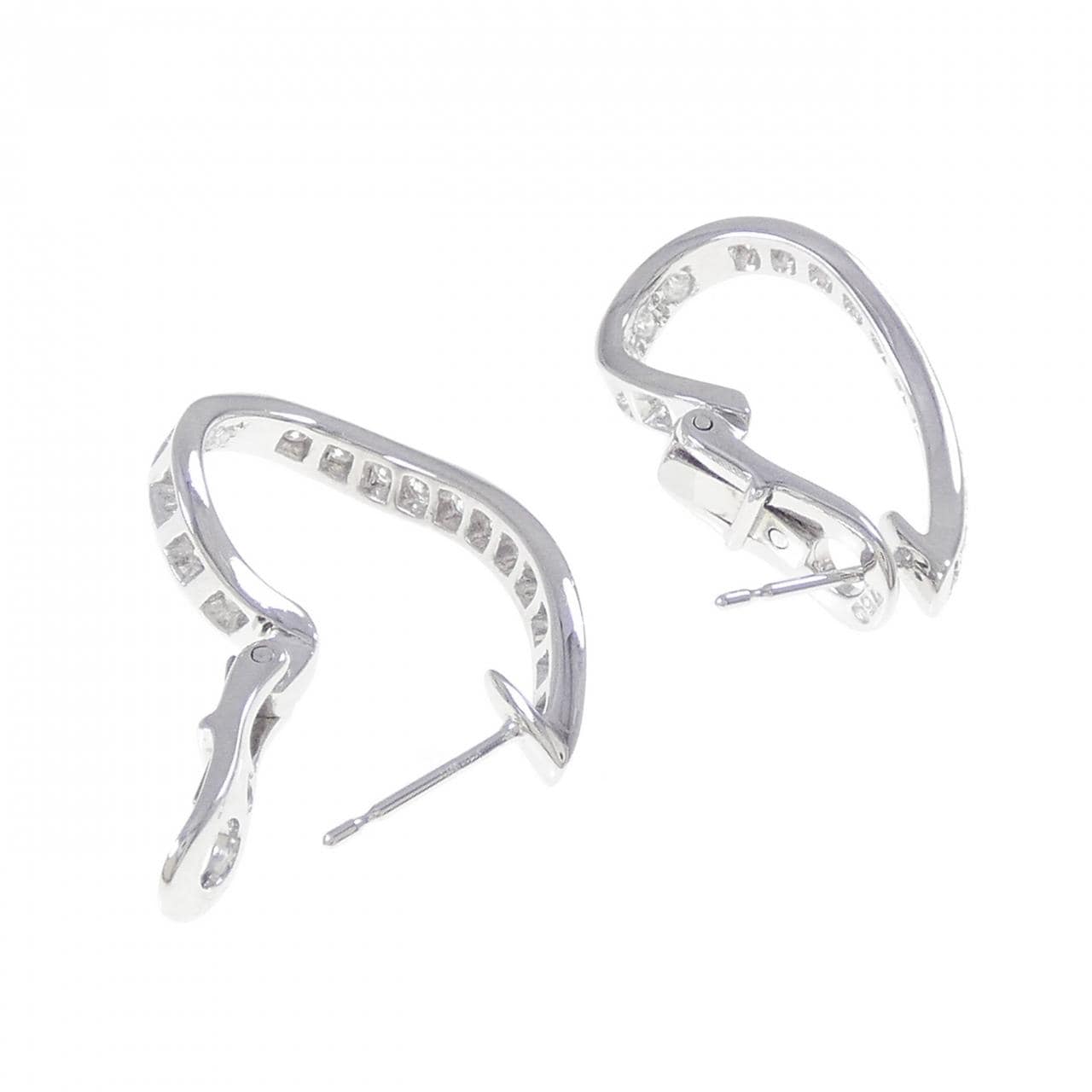 750WG ダイヤモンド ピアス 0.56CT