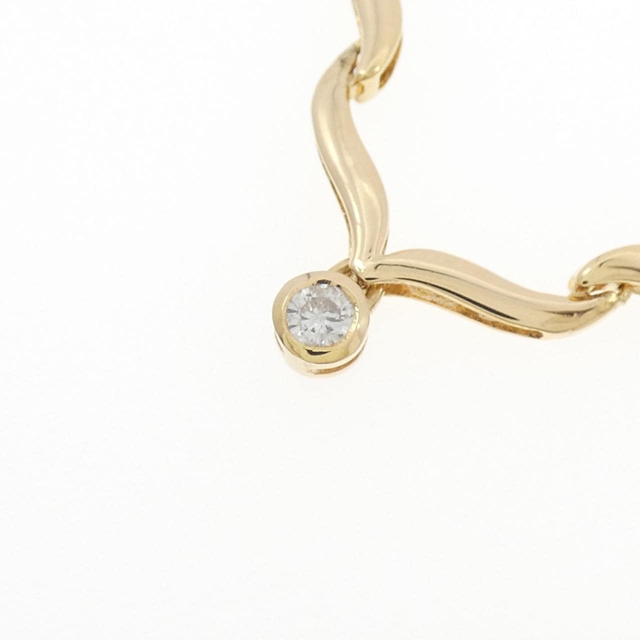 K18YG ダイヤモンド ネックレス 0.12CT