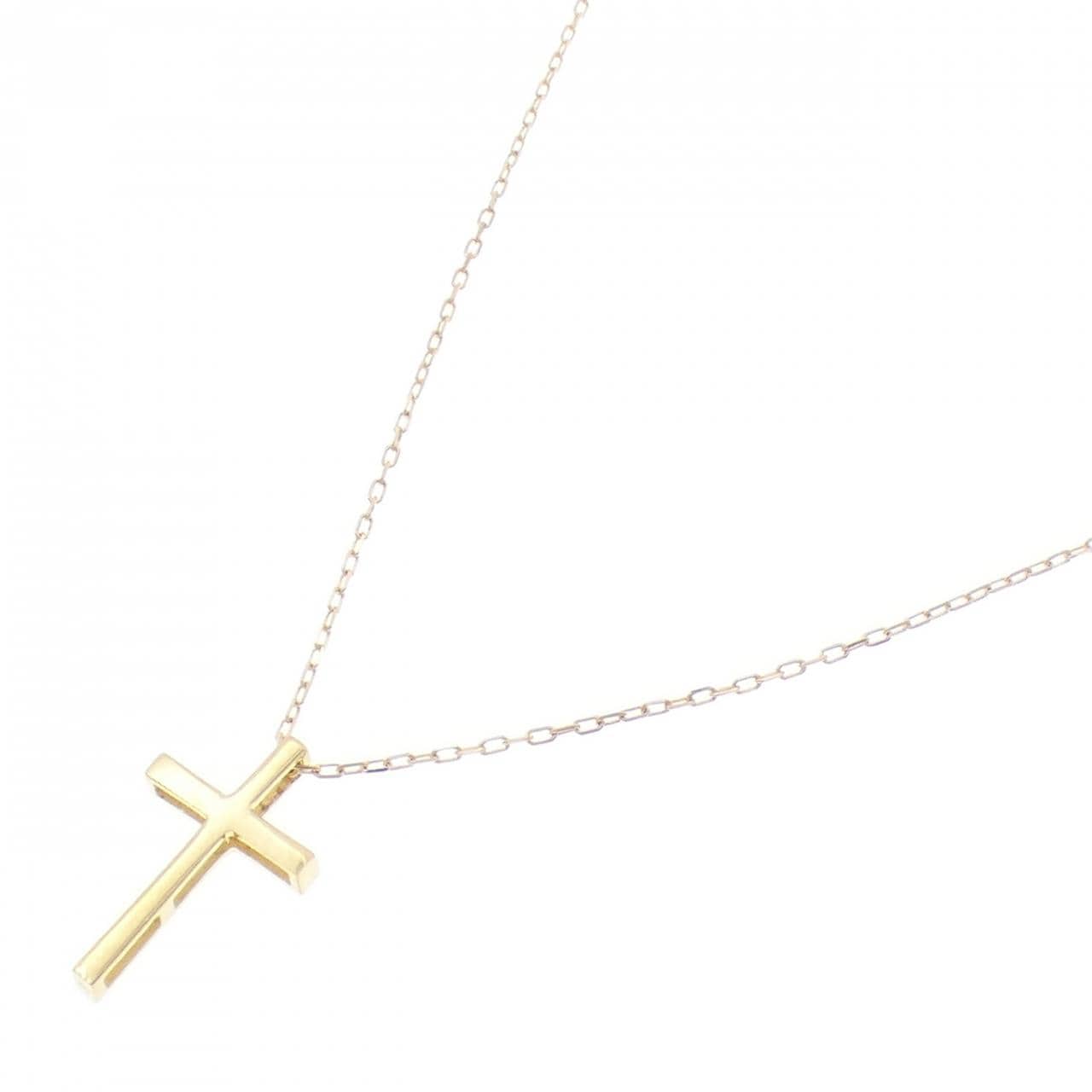 K18YG クロス ネックレス