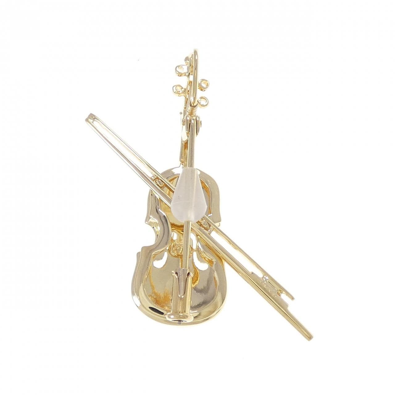 K18YG ダイヤモンド ブローチ 0.03CT