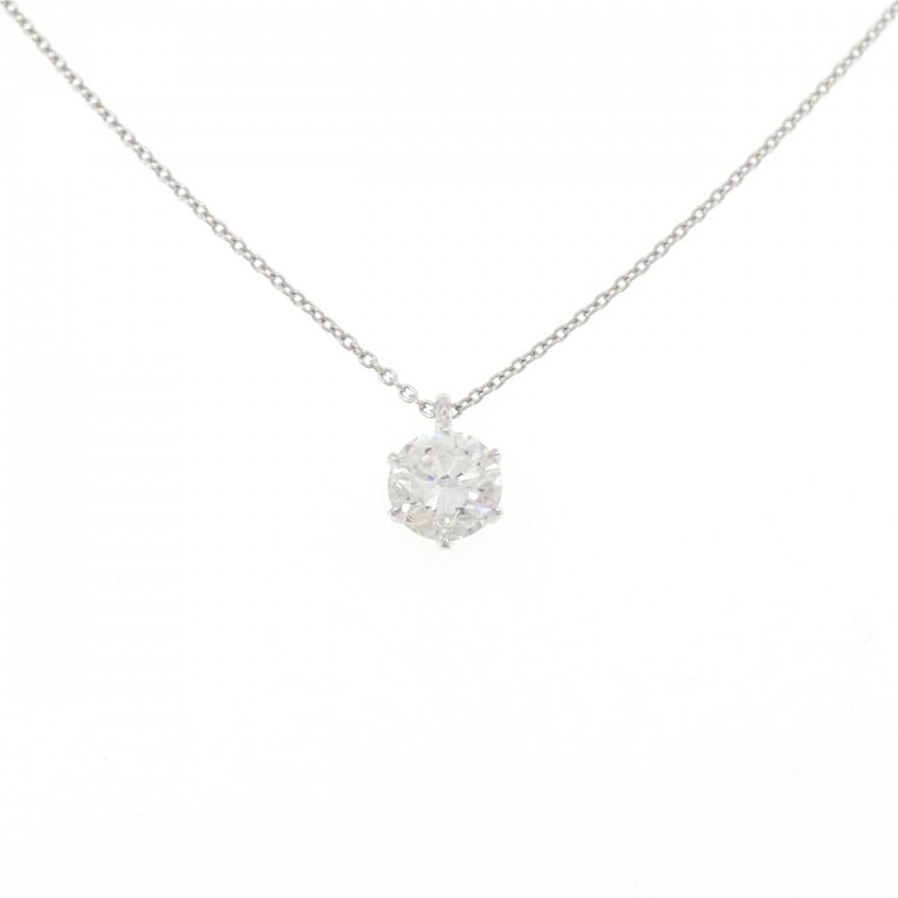 【リメイク】PT900/PT850 ダイヤモンド ネックレス 1.110CT G I1 Good