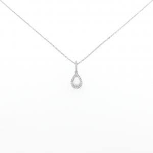 K18WG ダイヤモンド ネックレス 0.38CT