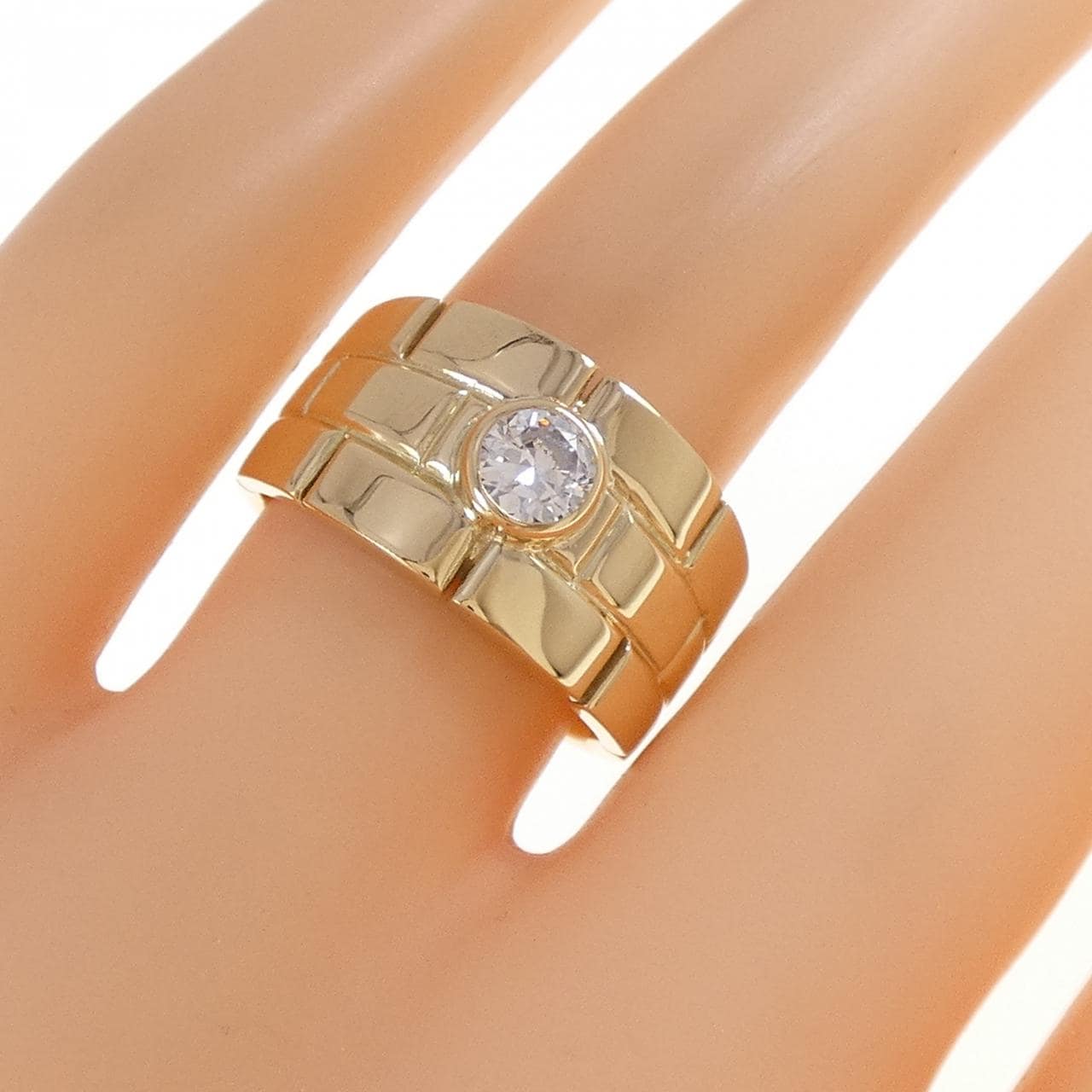 K18YG ダイヤモンド リング 0.32CT