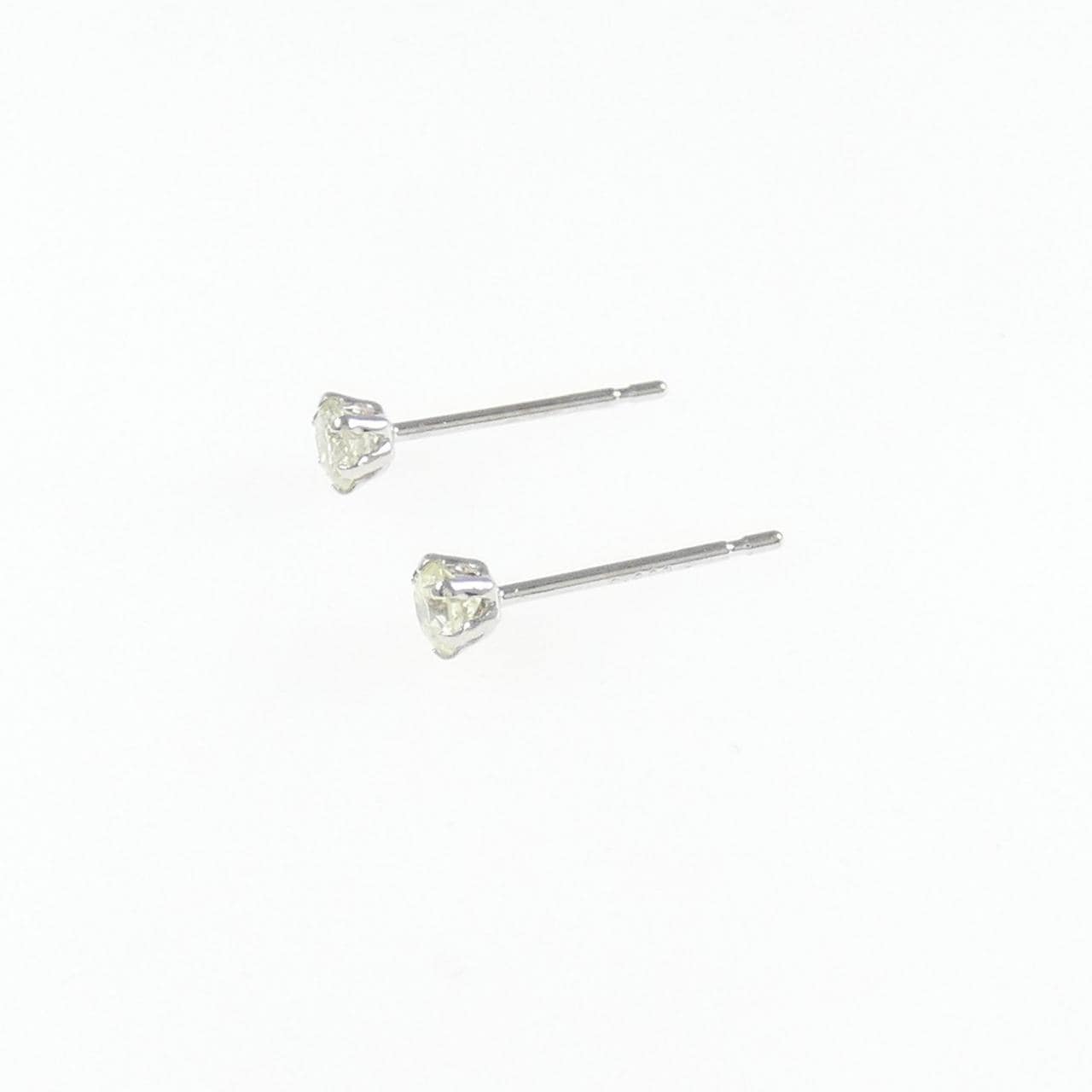 PT900 ソリティア ダイヤモンド ピアス 0.20CT