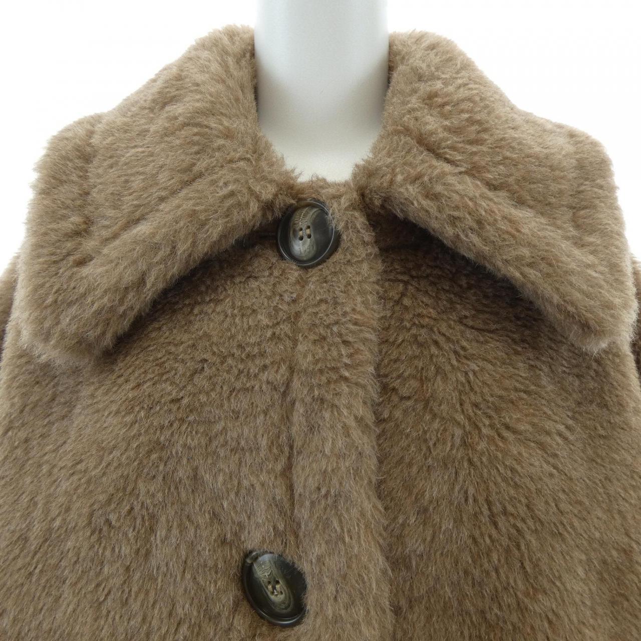 マックスマーラ Max Mara ニューテルツォ NEWTERZO4 473610 テディベア ケープ