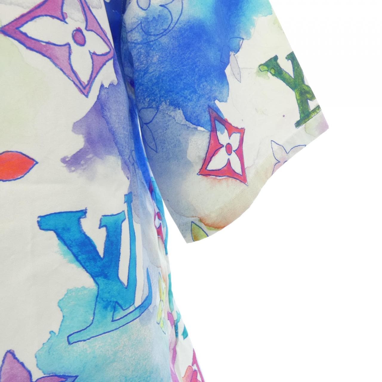 ルイヴィトン LOUIS VUITTON マルチカラー ウォーターカラー HLS02WBT3 S／Sシャツ