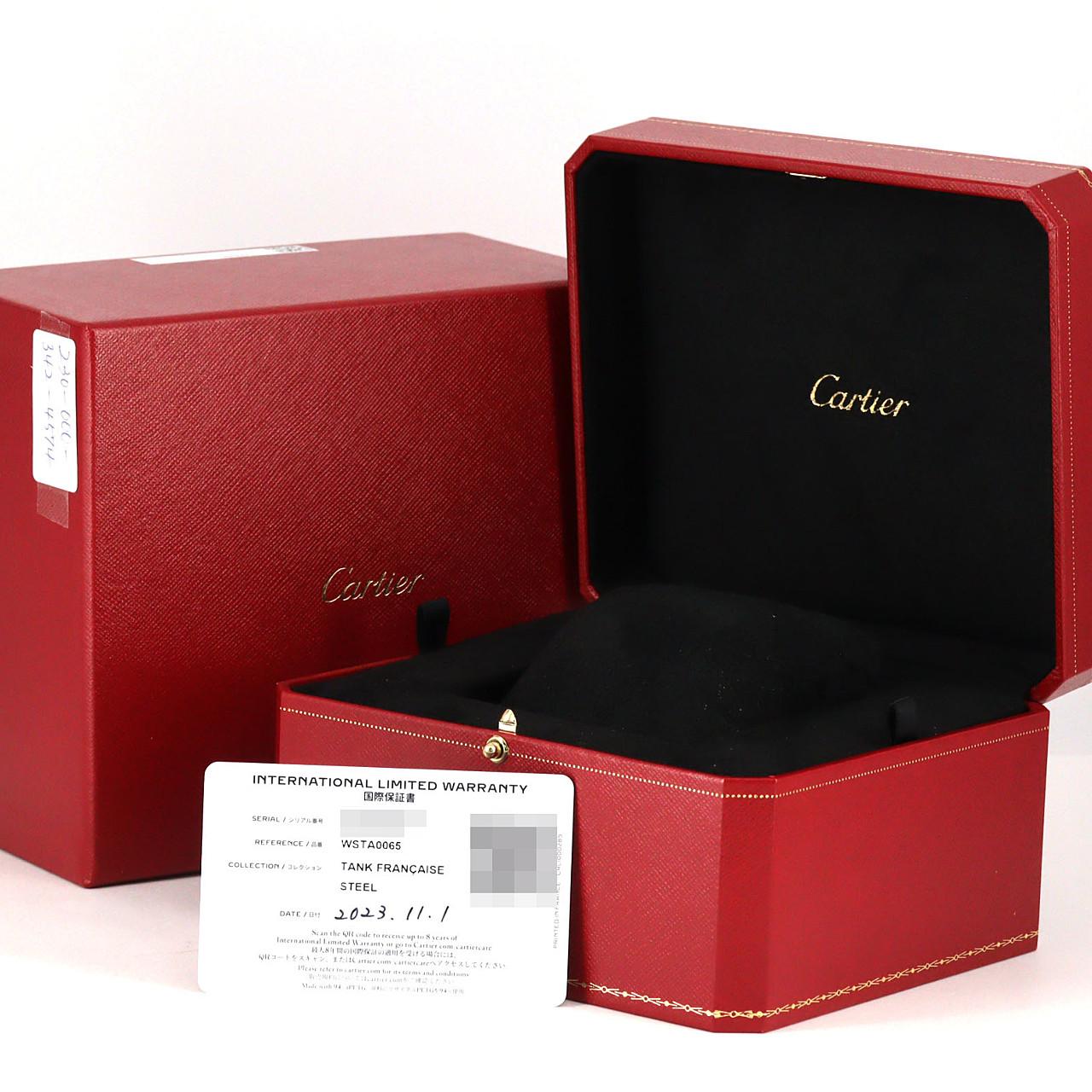 カルティエ タンクフランセーズSM WSTA0065 SS クォーツ