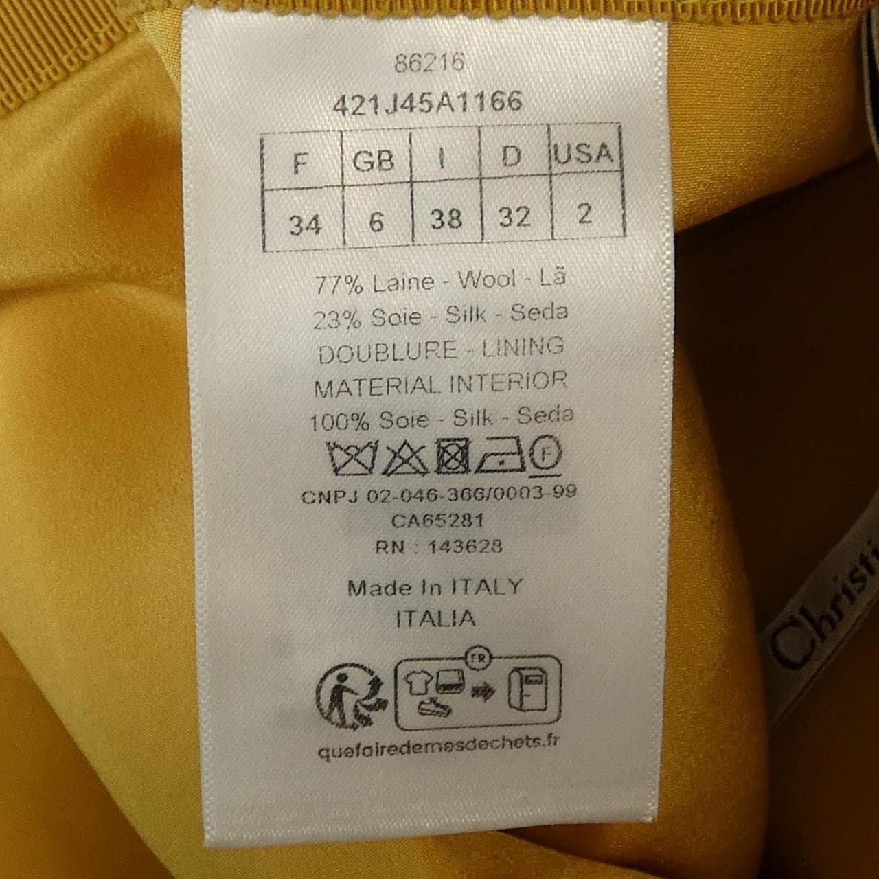 クリスチャンディオール CHRISTIAN DIOR 421J45A1166 スカート