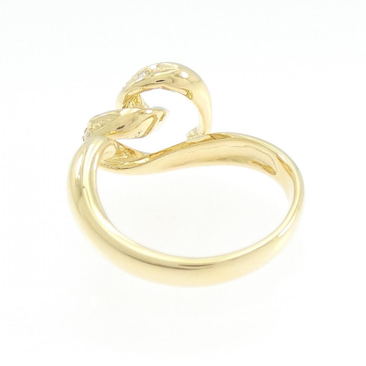 K18YG ダイヤモンド リング 0.06CT