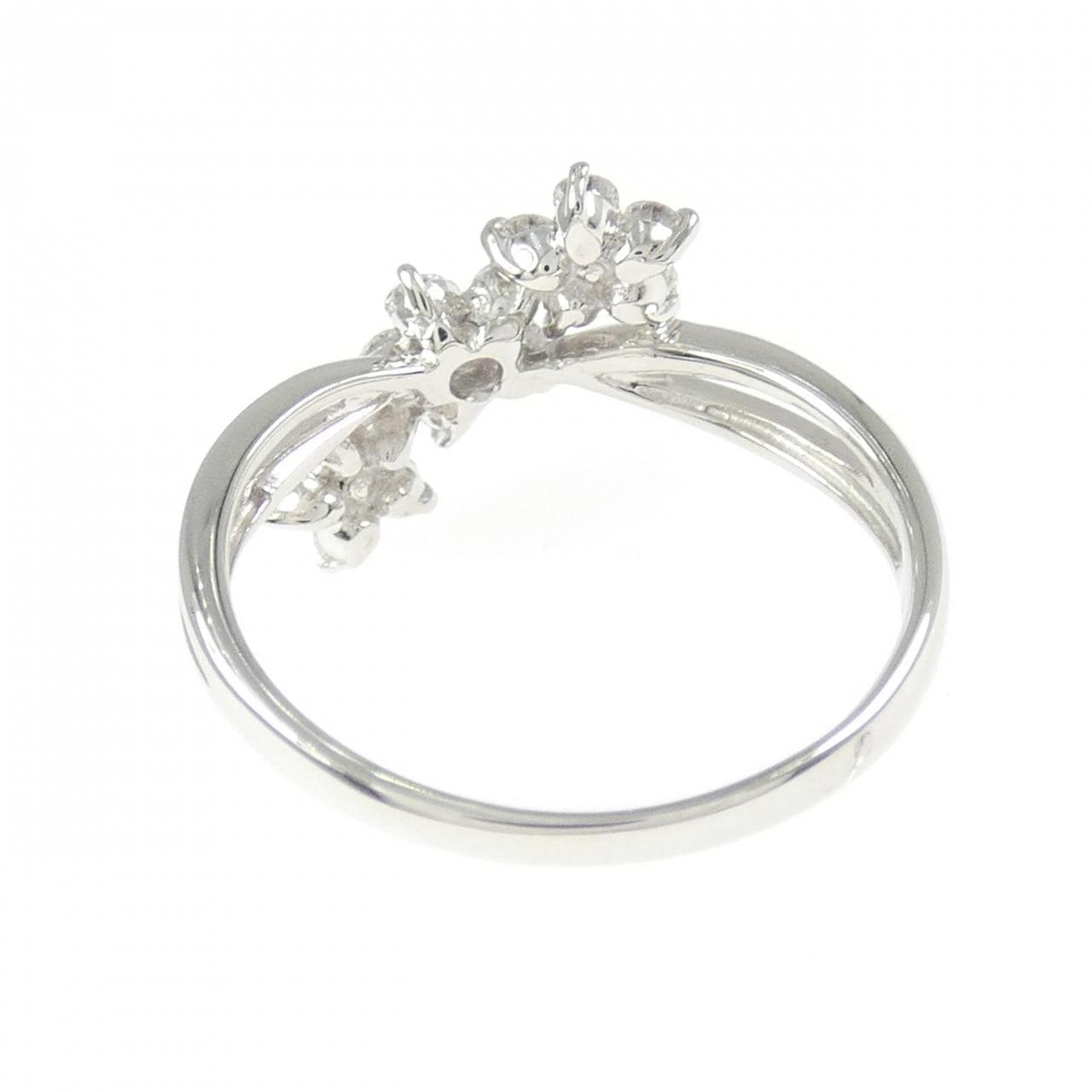 PT900 フラワー ダイヤモンド リング 0.43CT