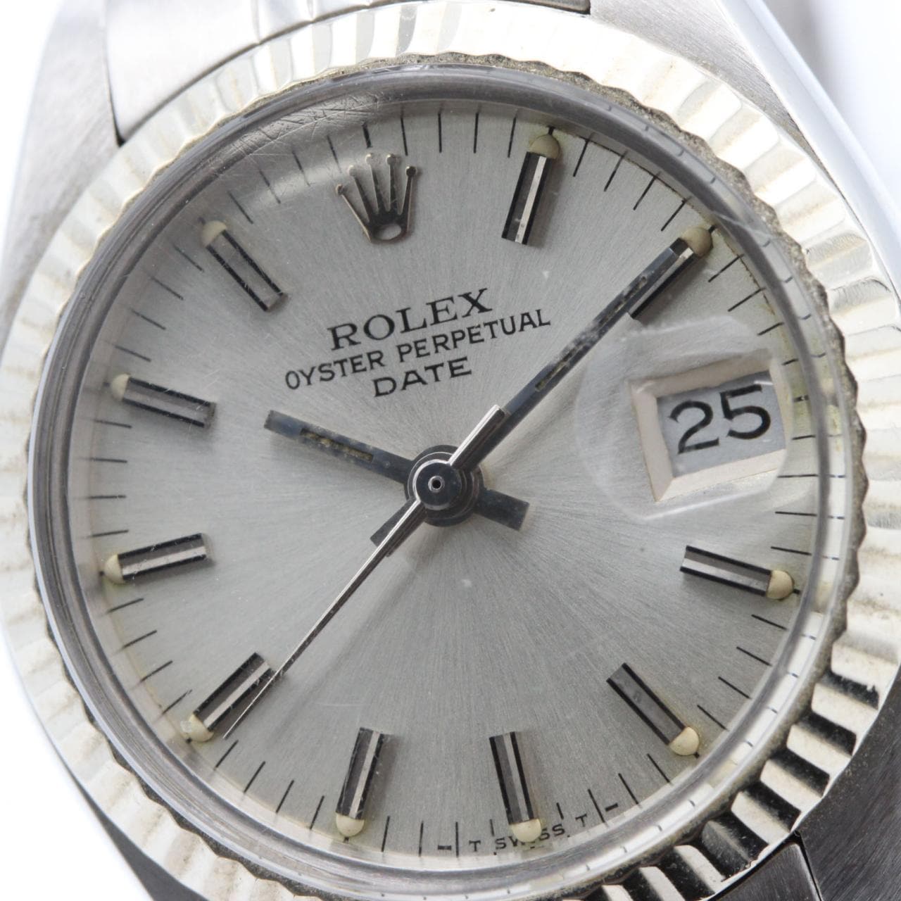 【ノーメンテナンス還元価格】ロレックス オイスターパーペチュアルデイト 6917 SSxWG 自動巻 6番台