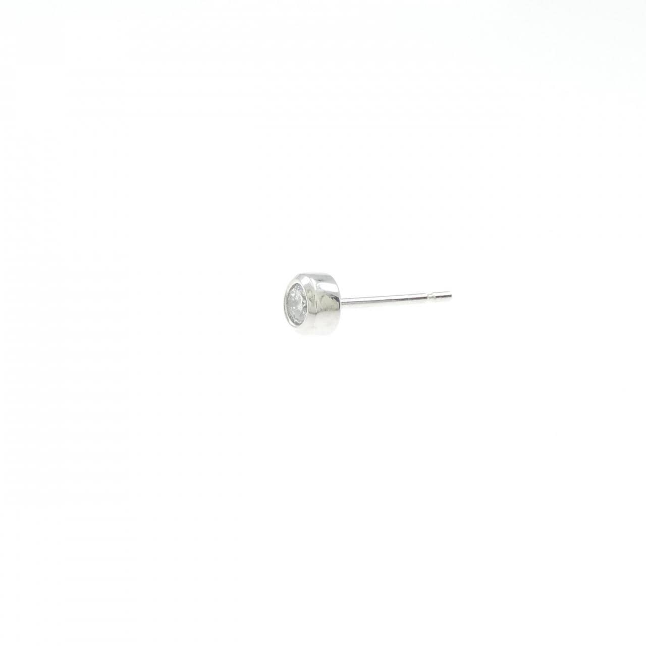 PT900 ダイヤモンド ピアス 0.10CT 片耳