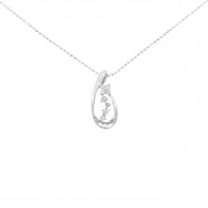 K14WG/K18WG ダイヤモンド ネックレス 0.12CT