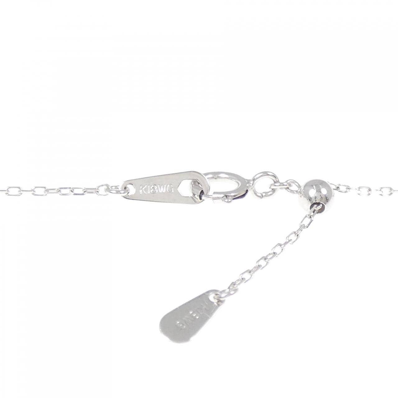 K18WG ダイヤモンド ネックレス 0.23CT