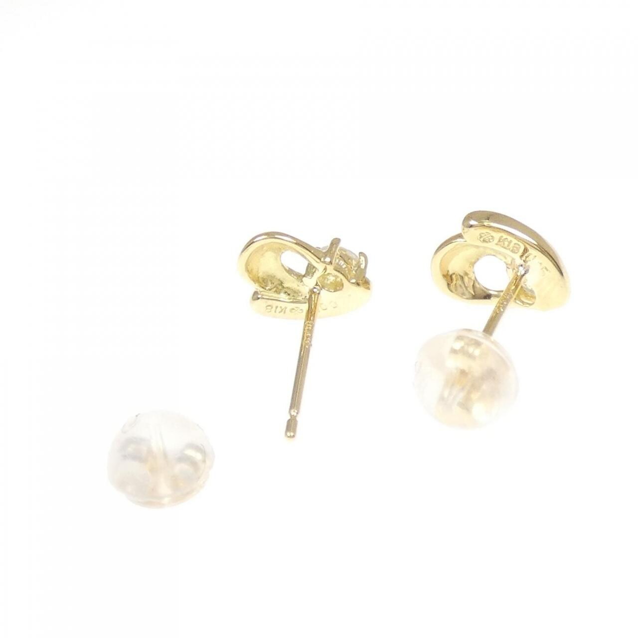K18YG Diamond earrings 0.10CT