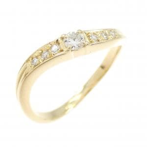K18YG ダイヤモンド リング 0.09CT