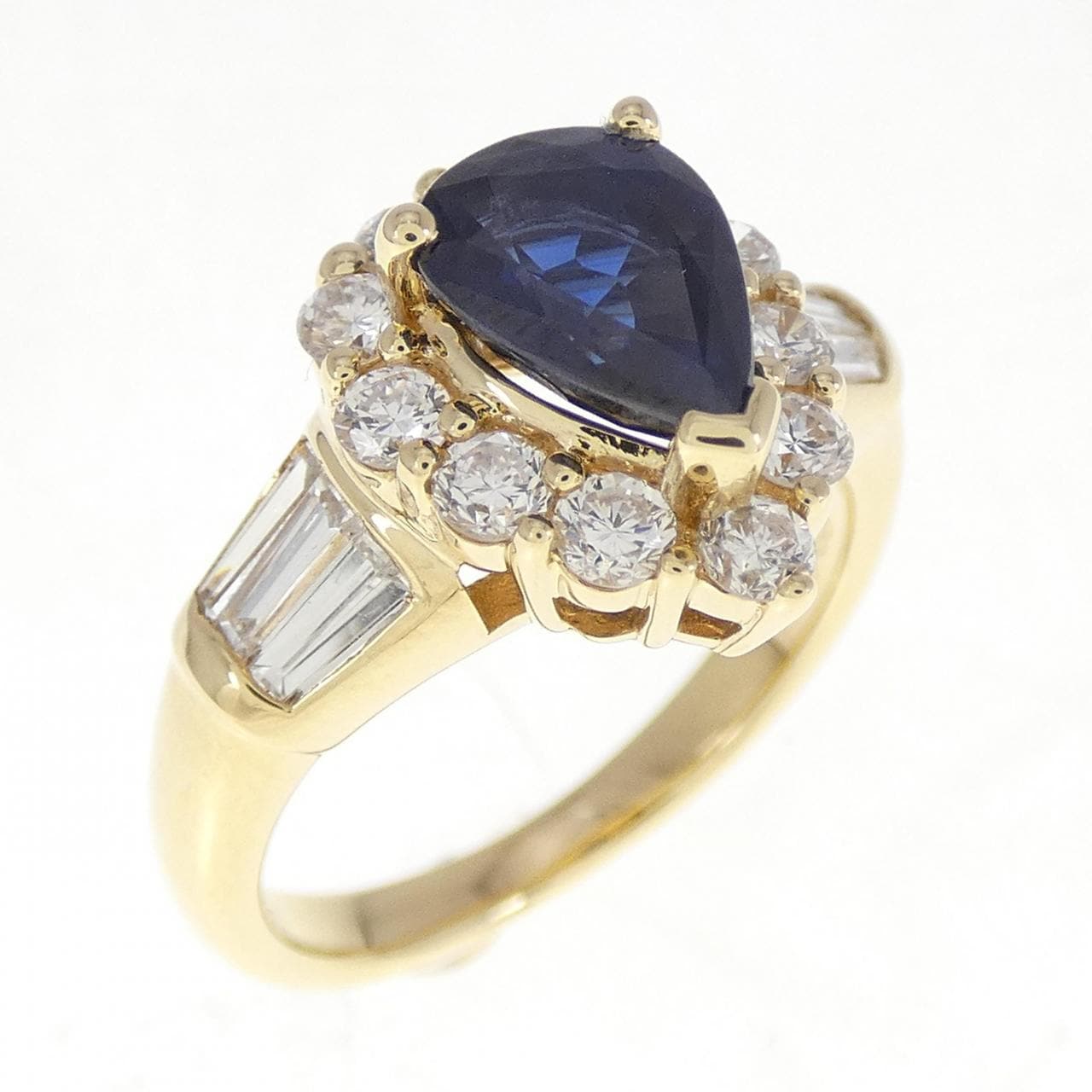 18KYG Sapphire Ring 1.14CT