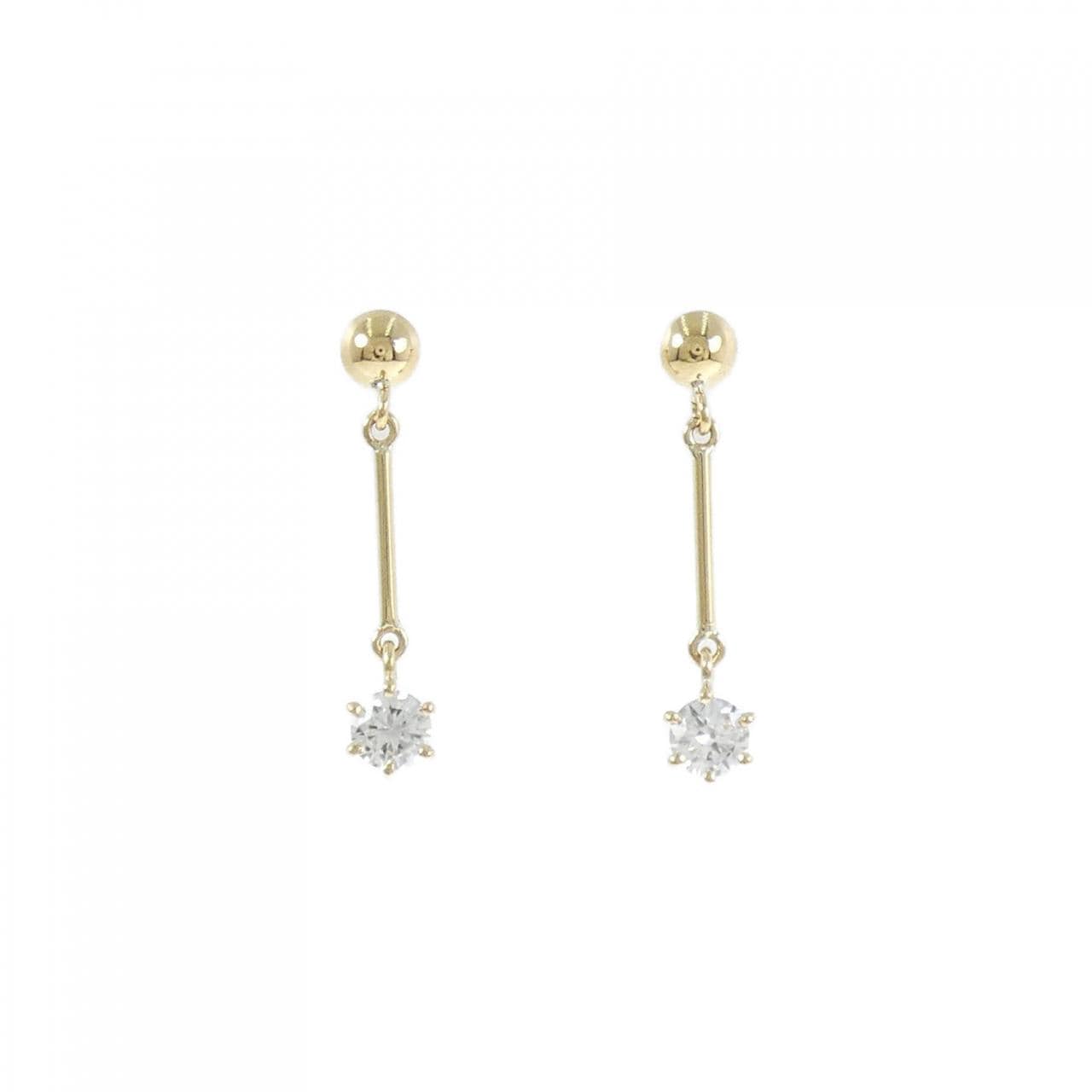 K18YG ダイヤモンド ピアス 0.36CT