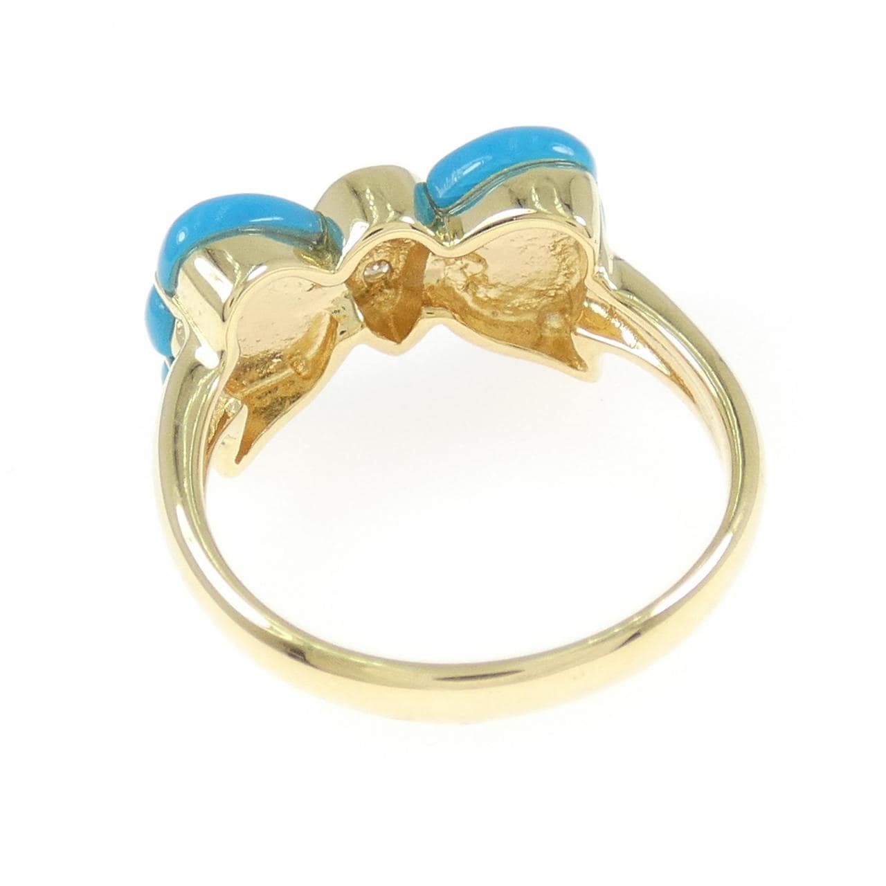 K18YG ターコイズ リング