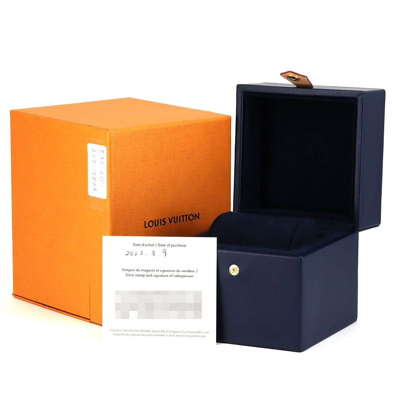 ルイヴィトン タンブールデュアルタイム･12P･サークルD QA142 SS クォーツ