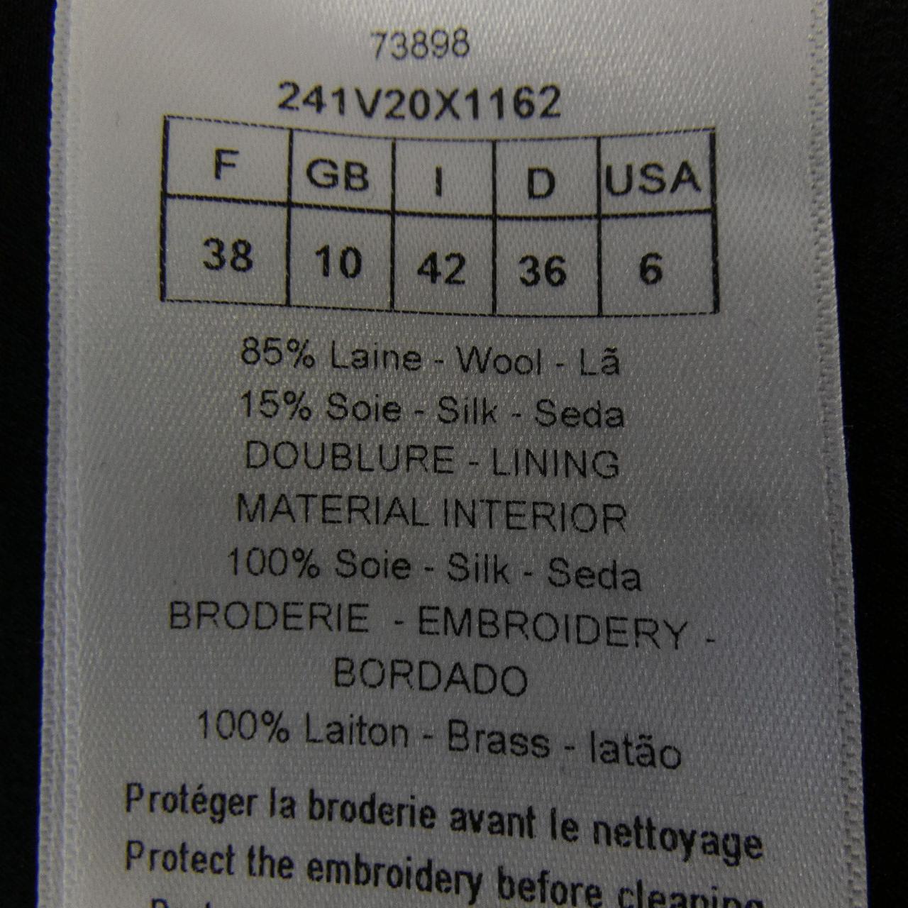 クリスチャンディオール CHRISTIAN DIOR 241V20X1162 ノーカラージャケット