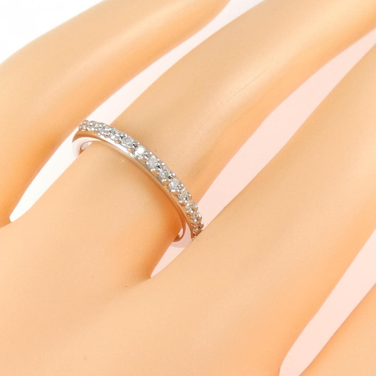 PT950 ハーフエタニティ ダイヤモンド リング